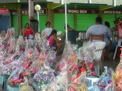 flower market, Papeete