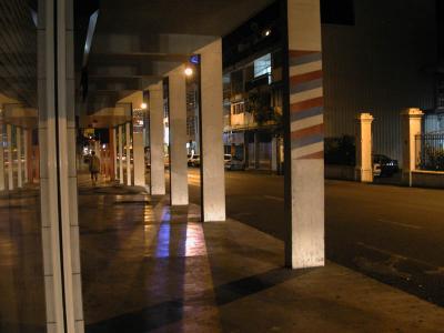 sidewalk, Papeete on a Saturday night