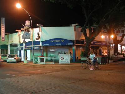 street corner, Papeete on a Saturday night