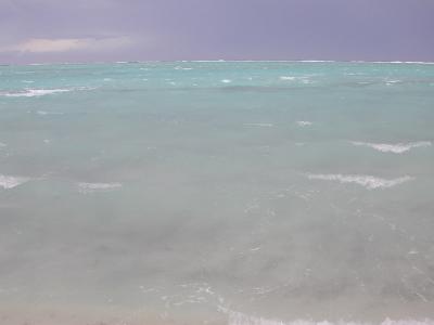 the extraordinary colors of Maupiti's lagoon