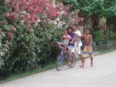 four kids on Maupiti