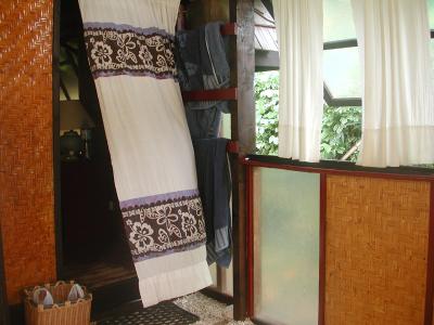 inside the bungalow's bathroom