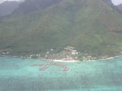 the Sheraton's overwater bungalows, north shore