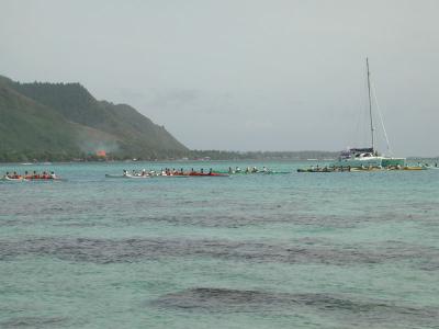 canoe race, starting line