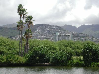 Ali Wai canal and development beyond, Waikiki