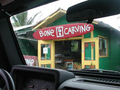 Bone Carving, Kahuku, Oahu