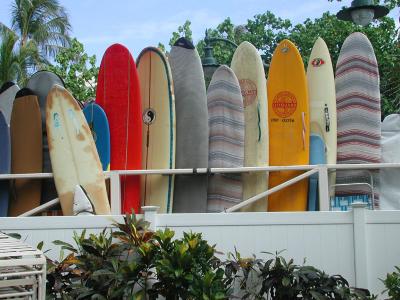 surfboards, Moana Surfrider, Waikiki