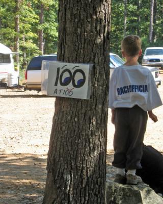 100 mile marker and race official