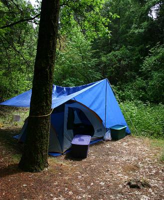 Our cute little tent!