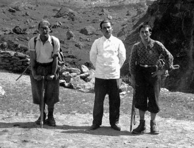 Robert Ollivier, Pierre Vergez et Franois Cazalet en 1933