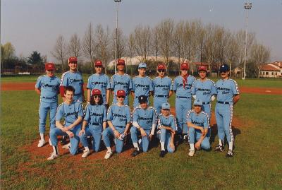 Our second farm team Macrons in 1991 at spring training in Italy.JPG