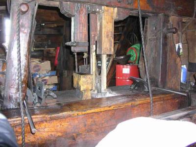 Inside a mill where seed is grinded to oil