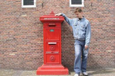 Visitors always *have* to pose near an old letterbox