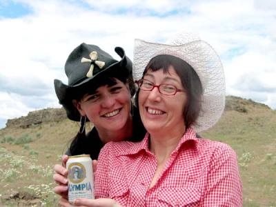 smiling cowgirls