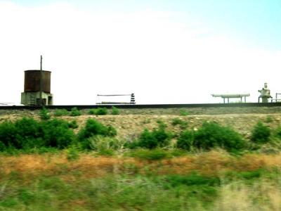 on the road near othello - metal thingies