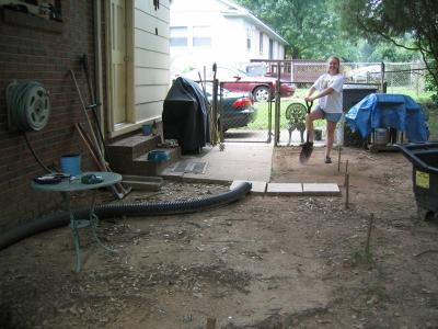 Construction of the Patio