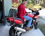 Peter on his rented bike.JPG