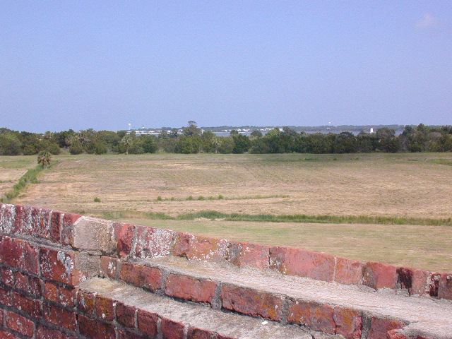 Atop the fort
