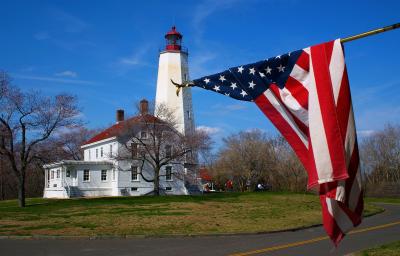 Sandy Hook, NJ. One of the oldest lighthouses in the country.