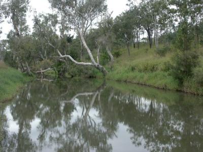 River crossing; a long drive west of Mareeba