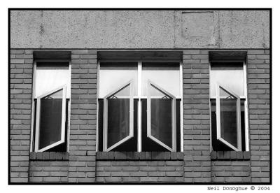 Symmetrical Windows B&W