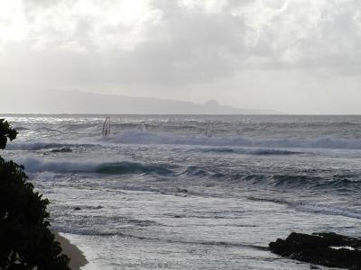 Windsurfers at Ho'okipa