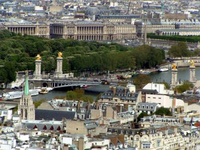  look down at Paris