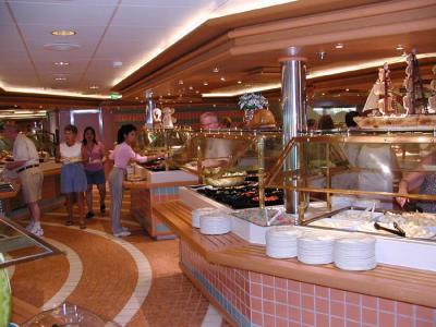 The Horizon Court buffet... the food never ends.
