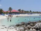 Snorkeling area at  Princess Cays from the observation pier.