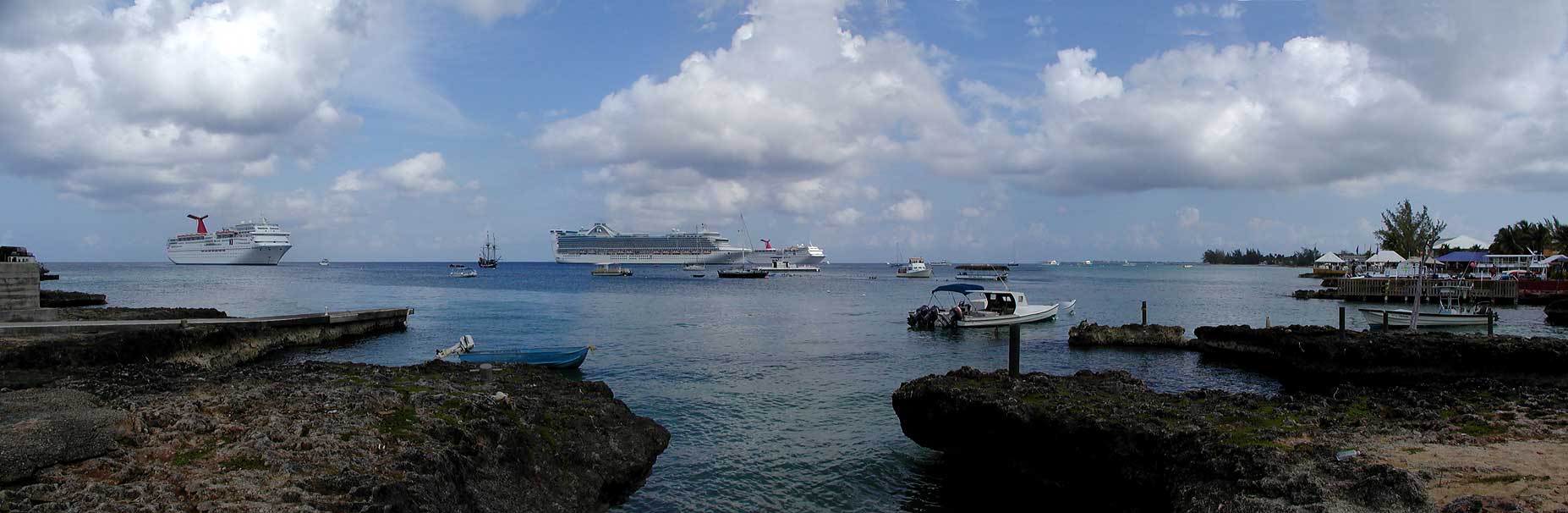 Panorama from Grand Cayman Island, Wednesday morning.