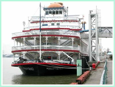 Casino boat at the dock.