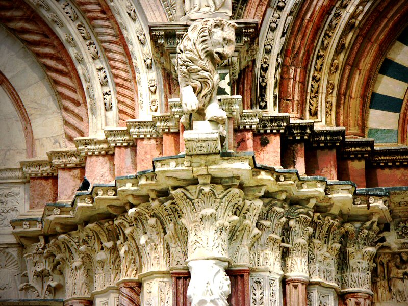 West front (Detail), Duomo, Siena