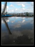 Reflection on a Cement Slab