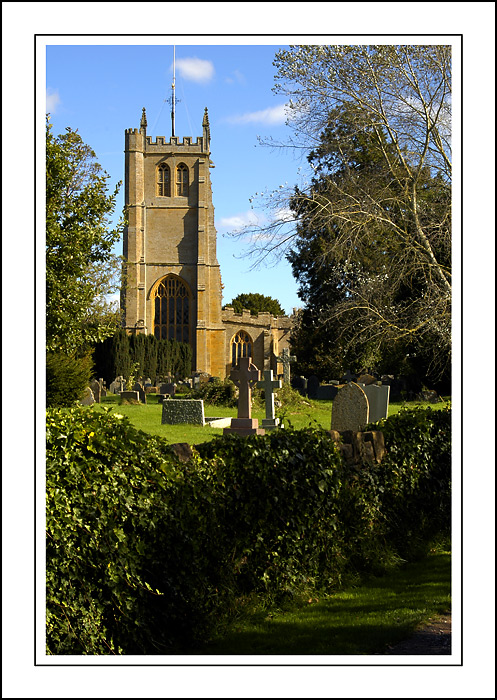 The church from Church Lane, Martock (2312)
