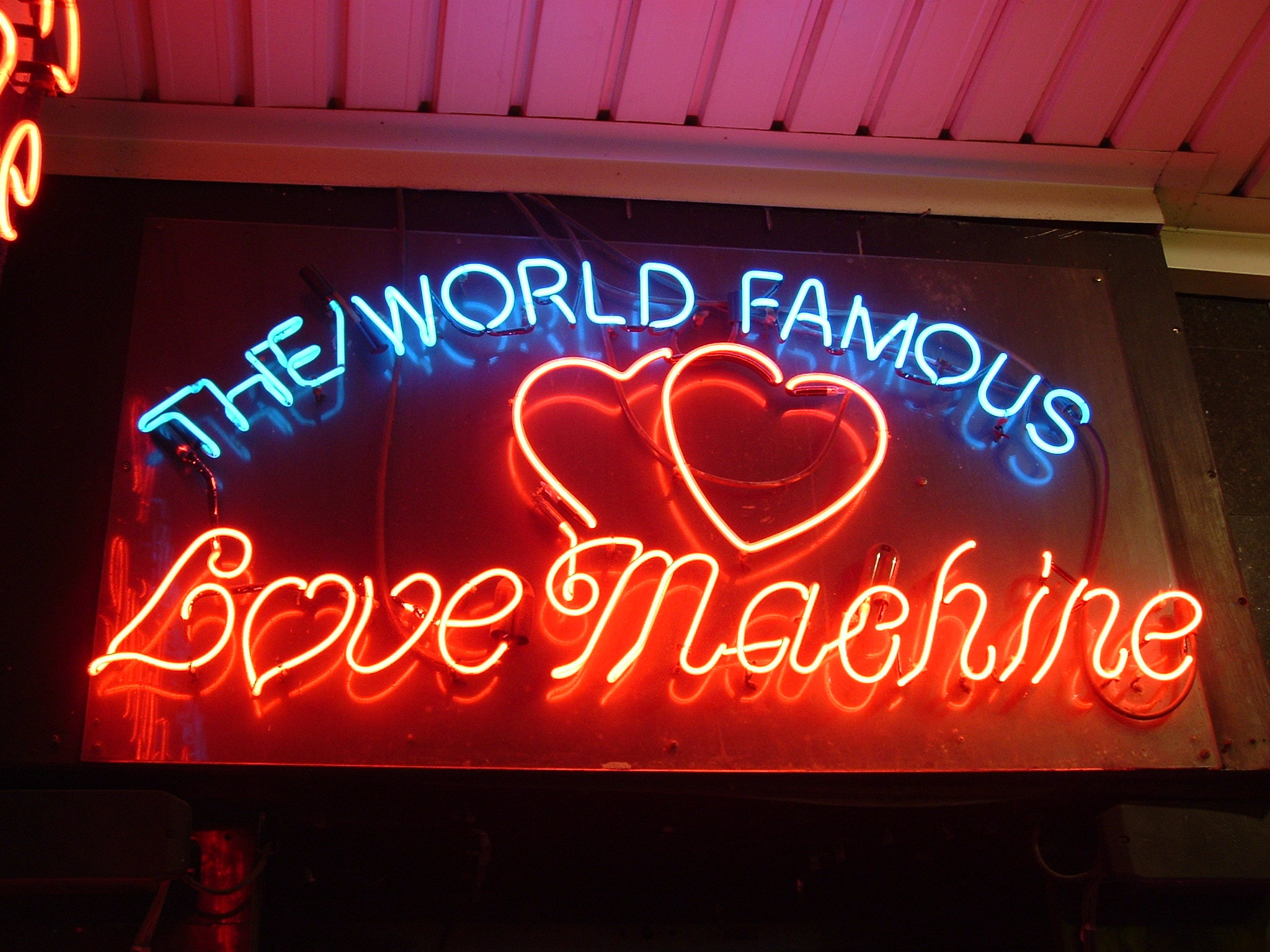 Love machine neon Kings Cross 2004