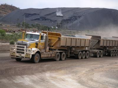 Copper ore truck