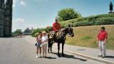 Tourists and a Mountie