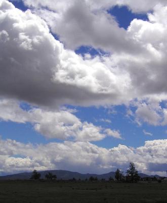 Clouds over Powell Buttes