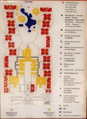 Tucan/Quetzal resort map