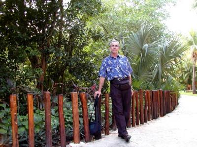 Phil along the path behind the Tucan buildings