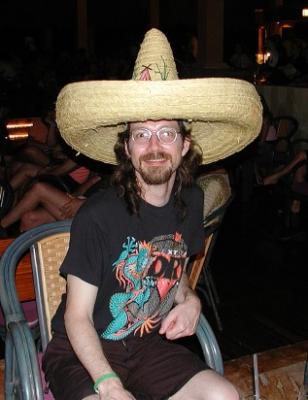 Mike with Fernelli's sombrero