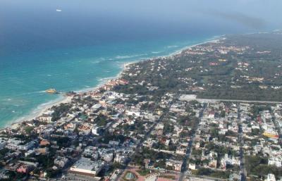 Playa del Carmen with Playacar to the south