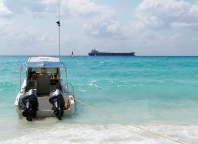 Three boats - small, medium, large