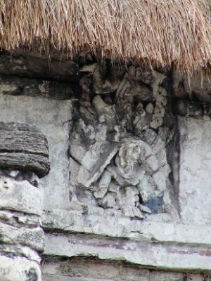 Detail of the Descending God from above the door of Palace 25