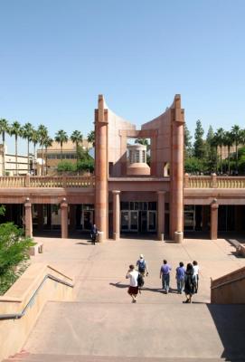 Entrance to Hayden Library