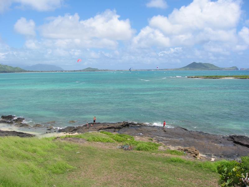 Kite Surfing off of Kailua Beach