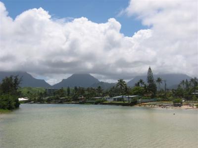 Mountains looking from Kailua Beach Park