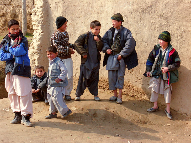 Local lads of Sar-E Pul