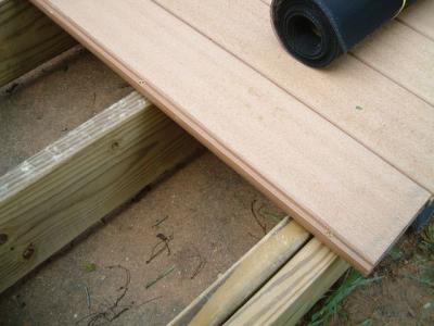 How the decking is attached