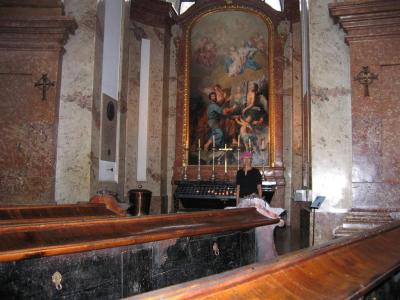 Inside St. Charles' Church